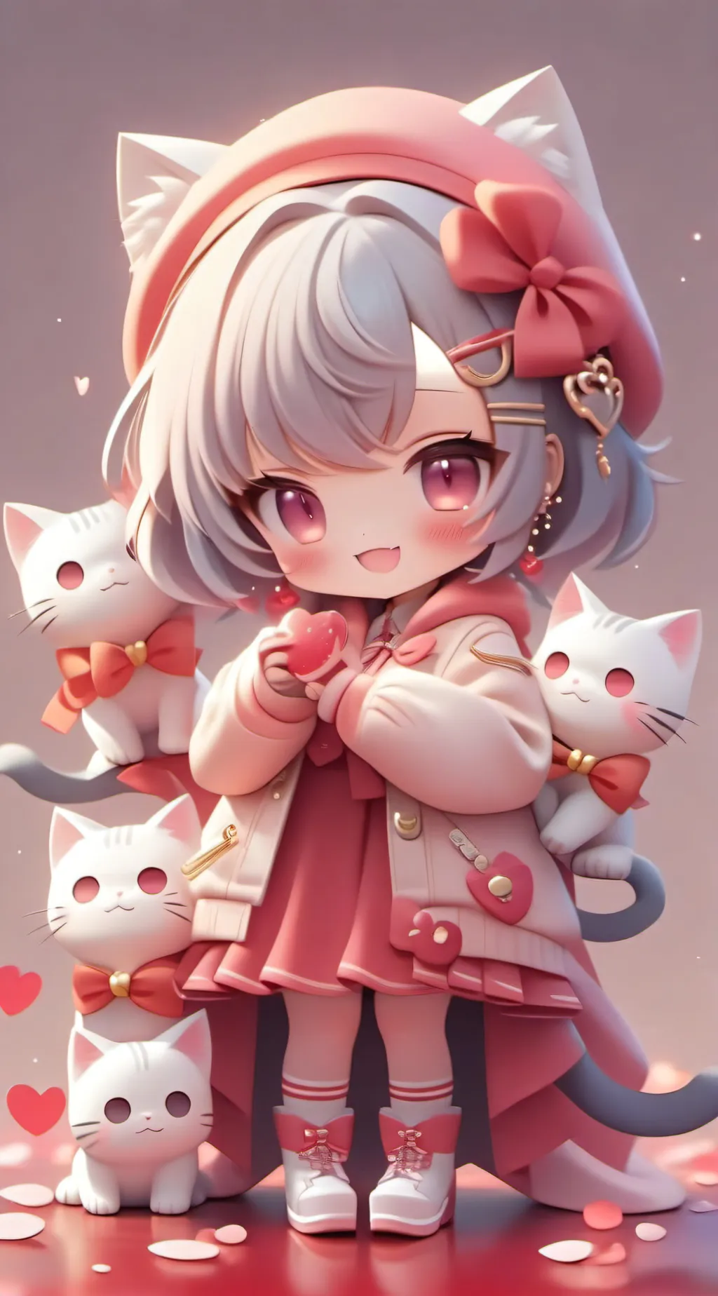 ai character: Uwu cat background