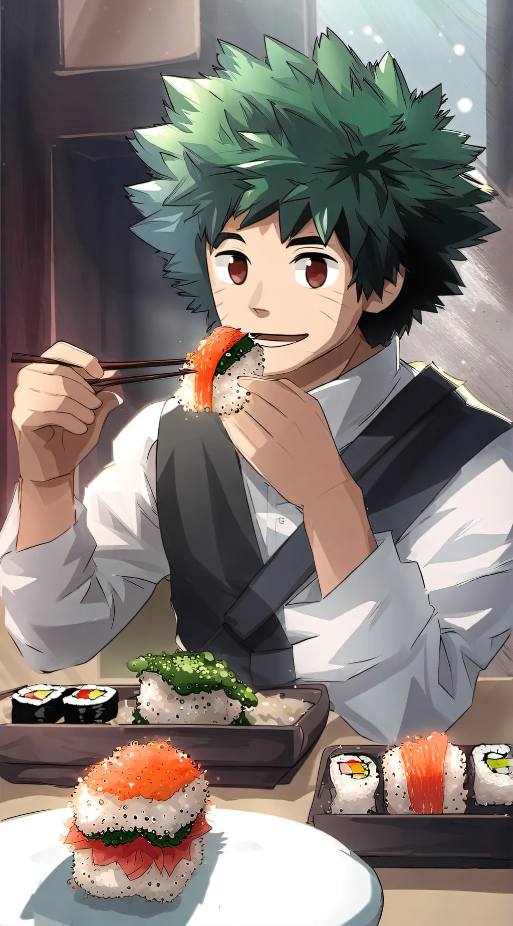 ai character: Deku background