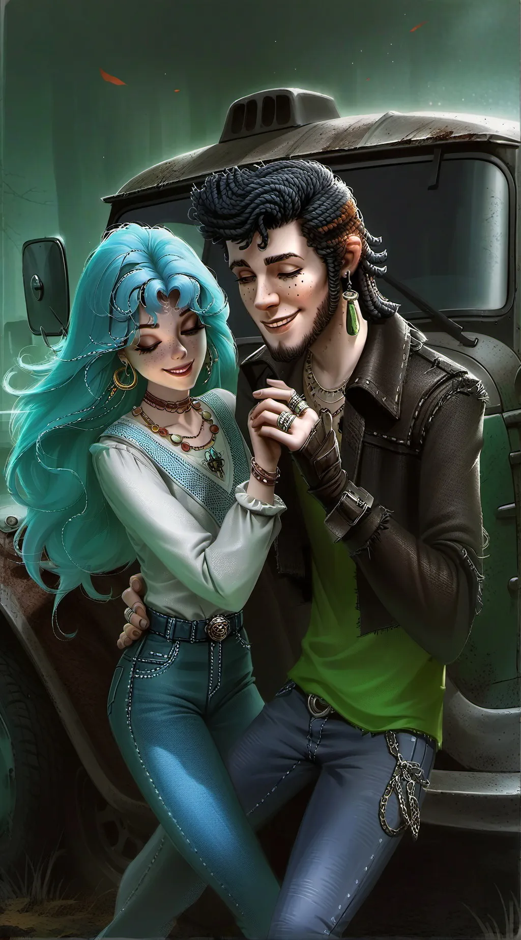ai character: Elaina and Henry background