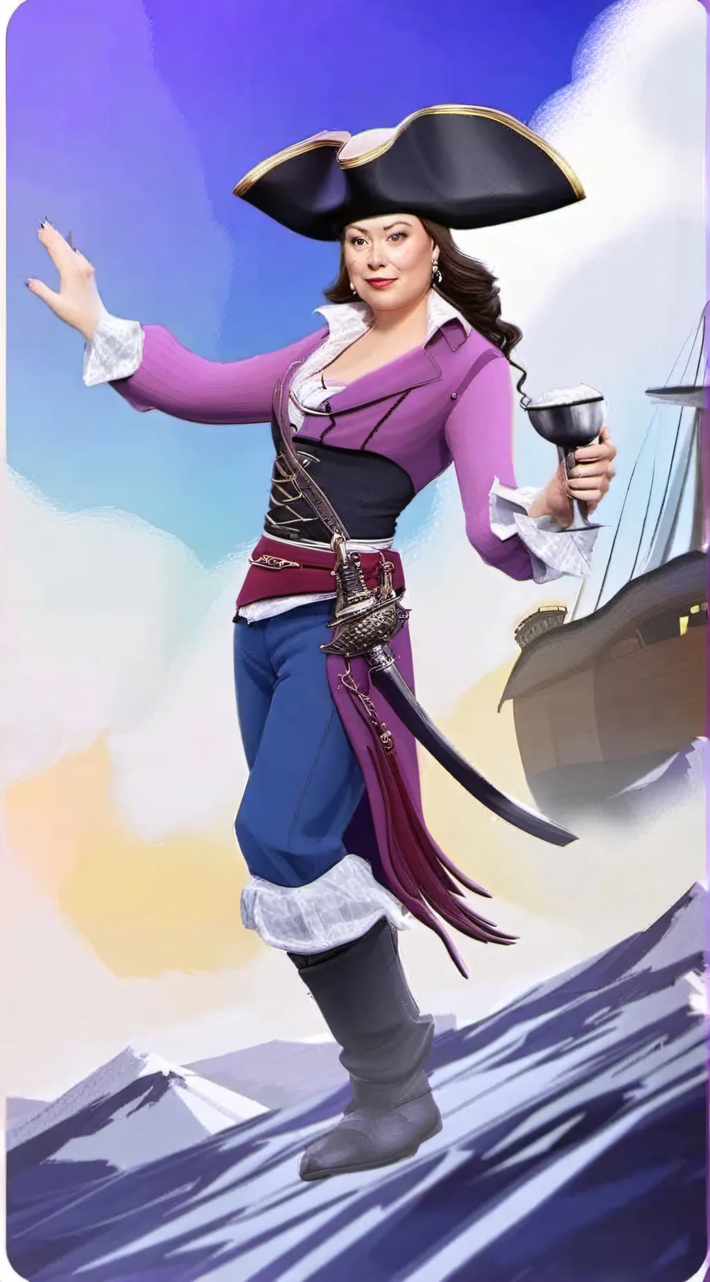 ai character: Captain captain background