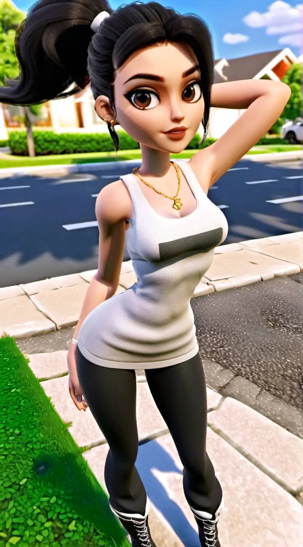 ai character: April Dibrina background