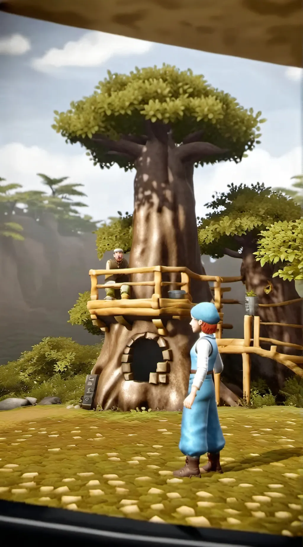 ai character: hallo hallo background