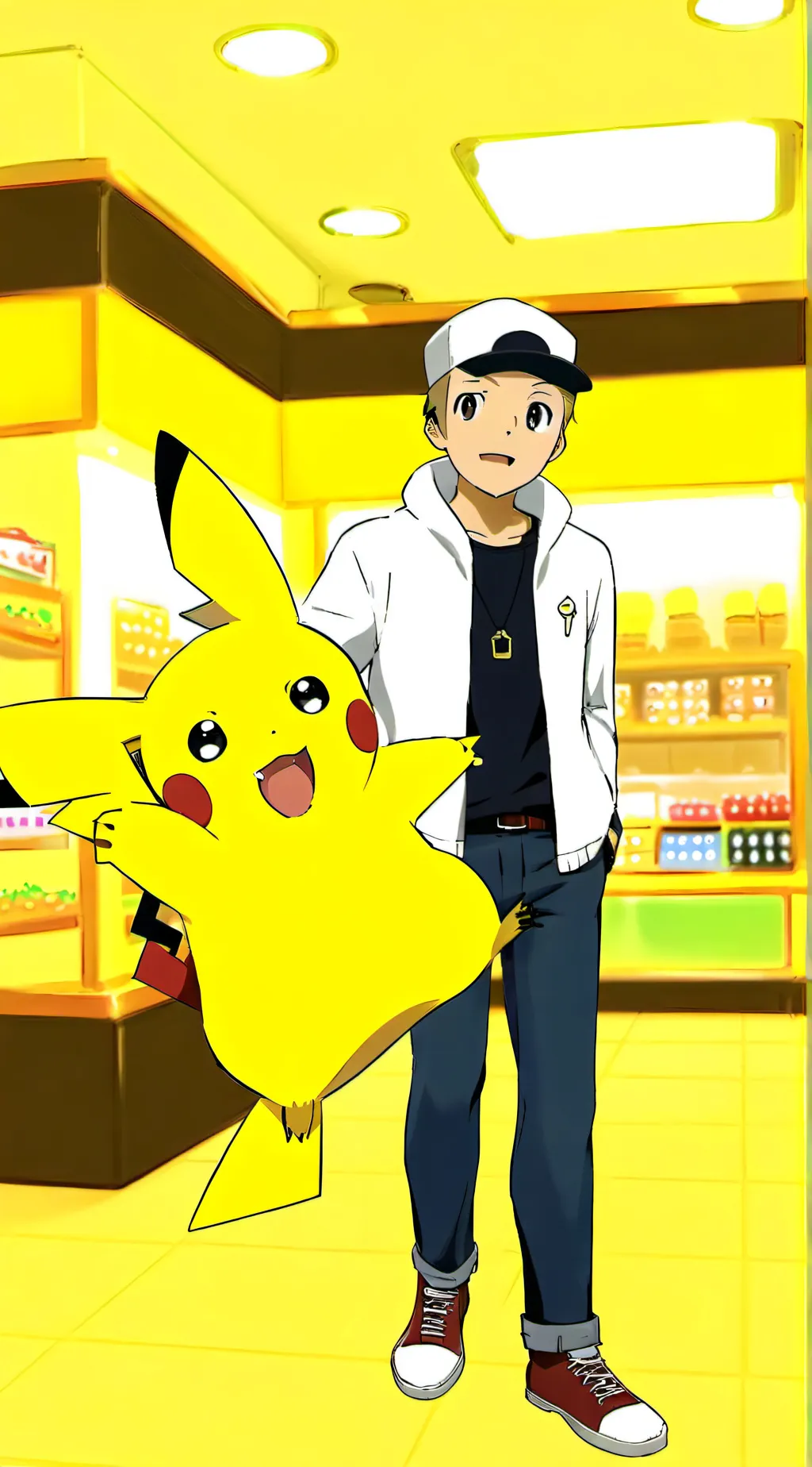 ai character: Pikachu background