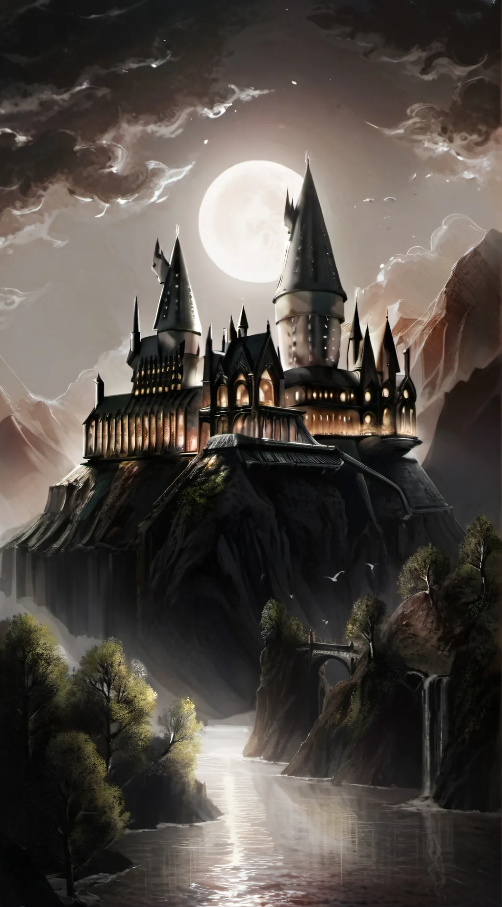 ai character: Hogwarts ♛♥︎❤︎ background