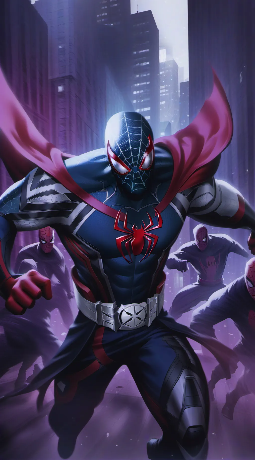ai character: Spider man 2099 background