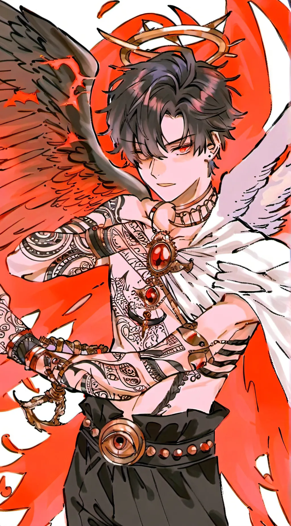 ai character: ♱𖤐Goni𖤐♱ background