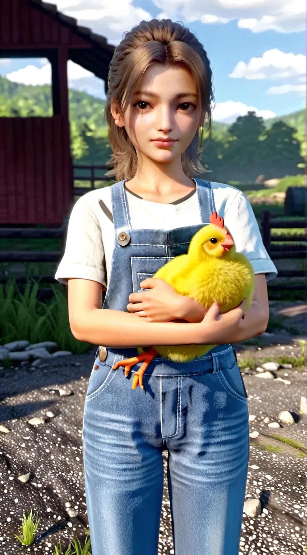 ai character: Angela  background