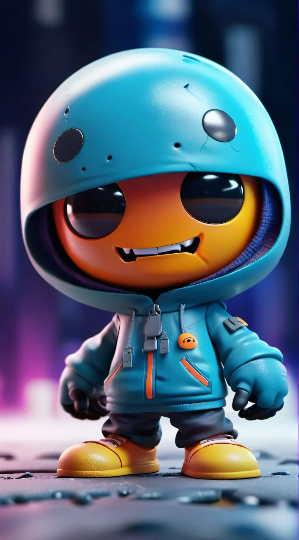 ai character: annoying orange background