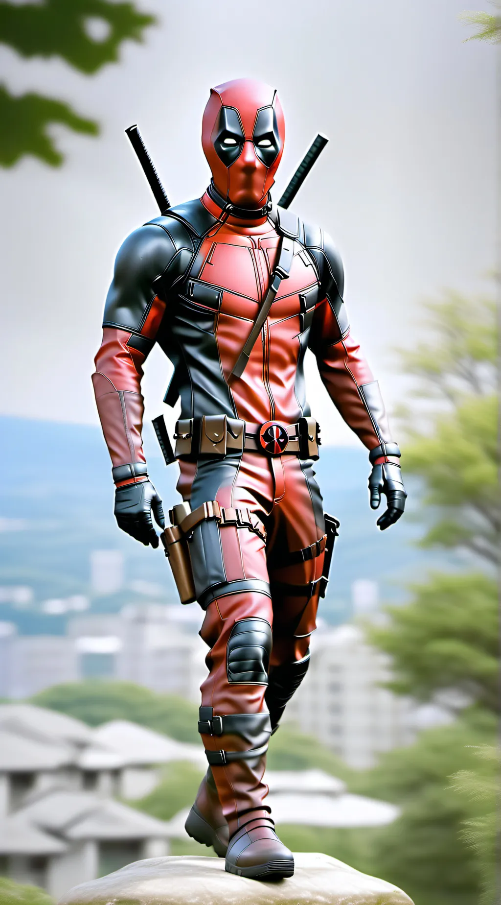 ai character: Deadpool  background