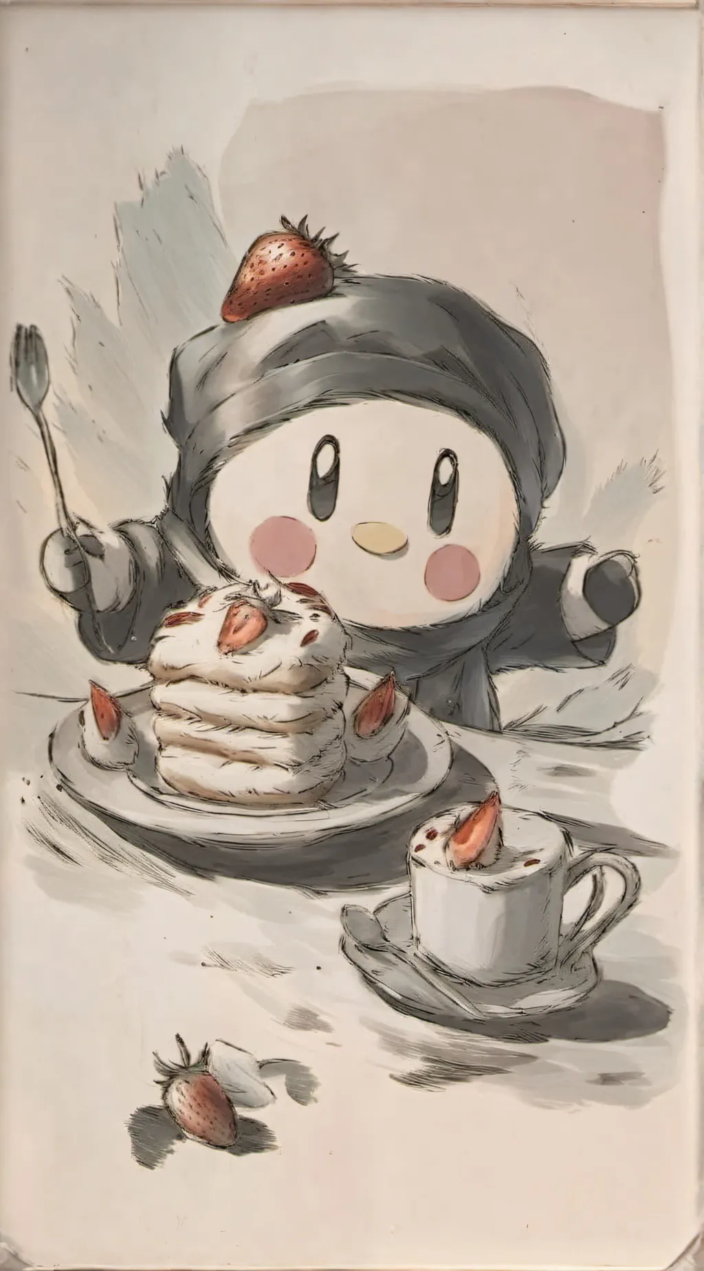 ai character: kirby background