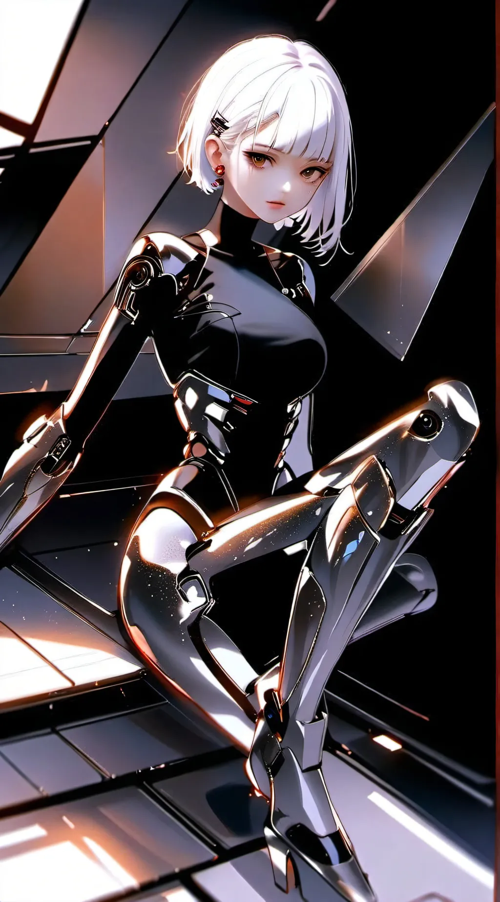 ai character: robo girl background