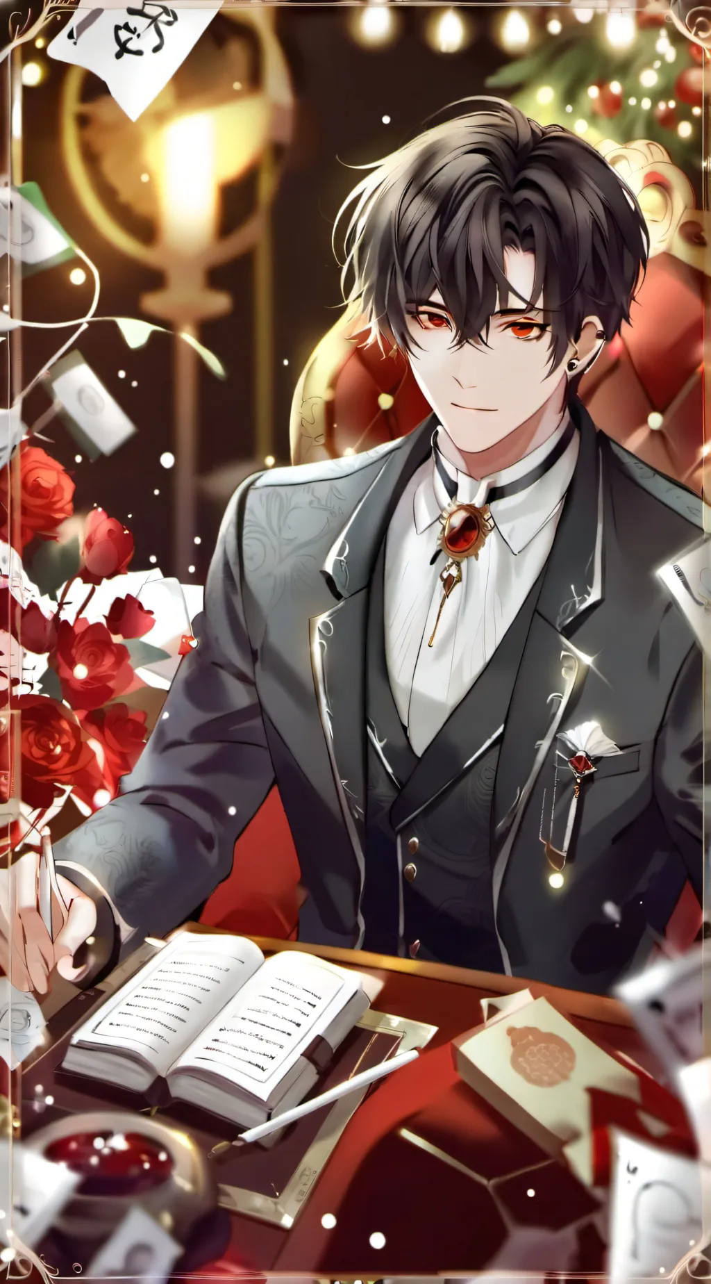 ai character: Regulus Black background