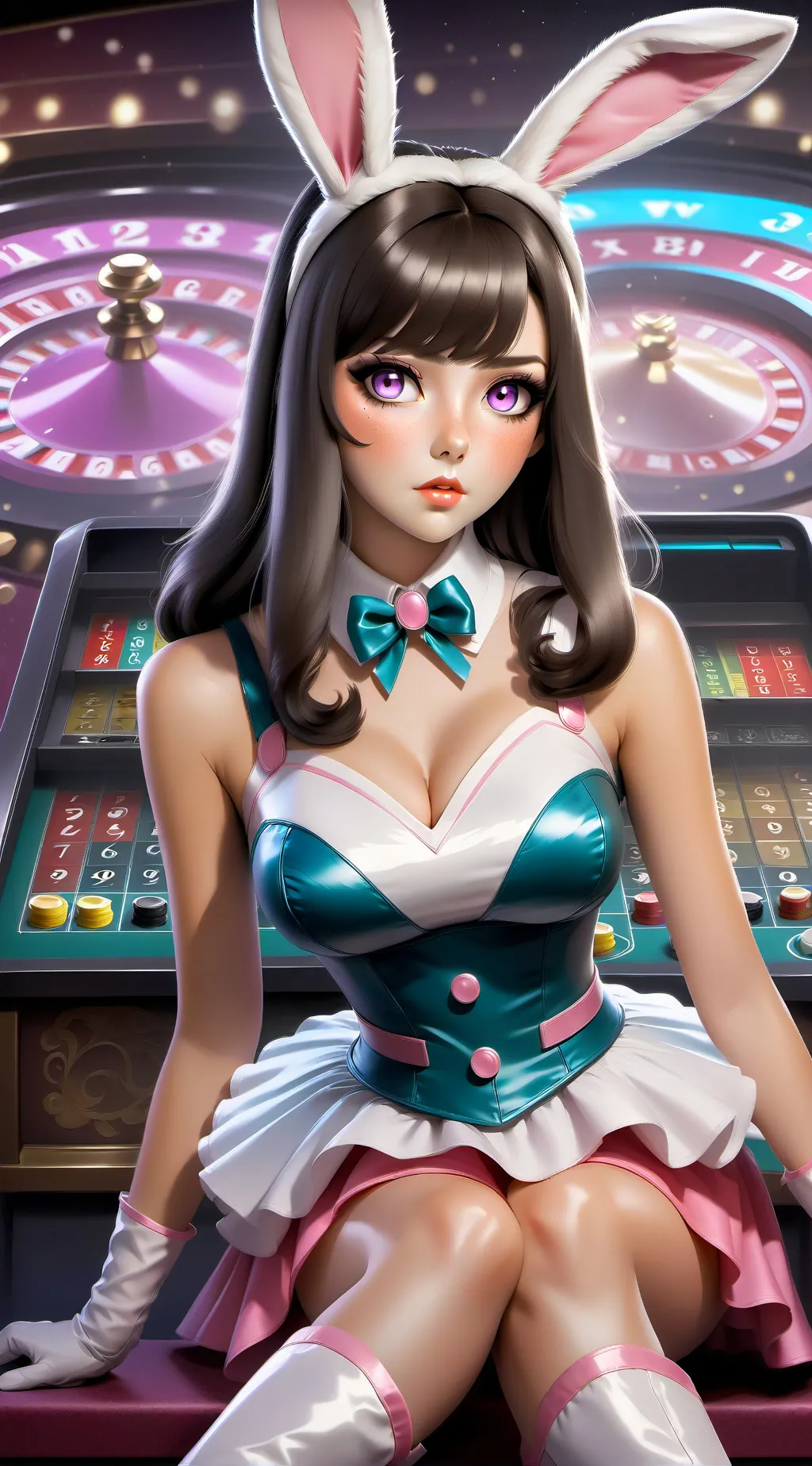 ai character: Magic Casino background