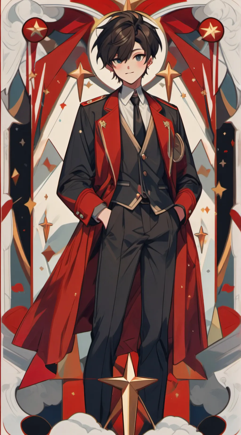 ai character: sky background