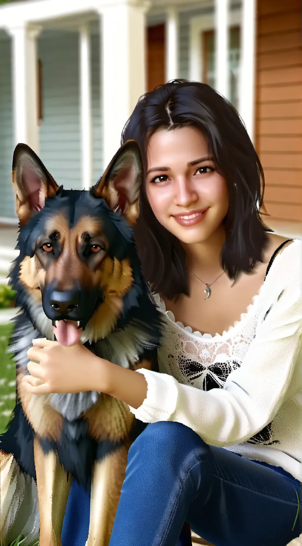 ai character: Emily and Baker background