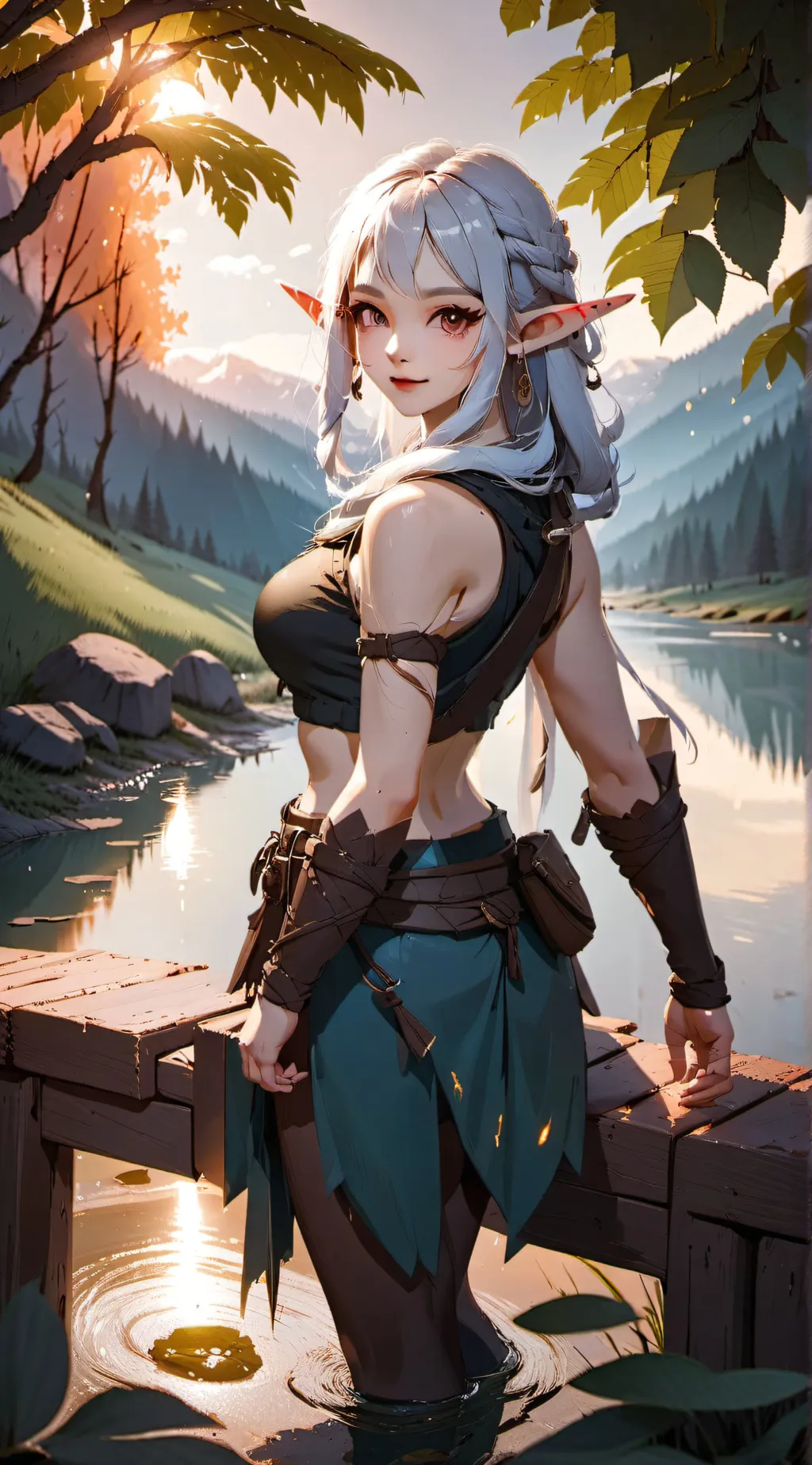 ai character: Elven warrior background