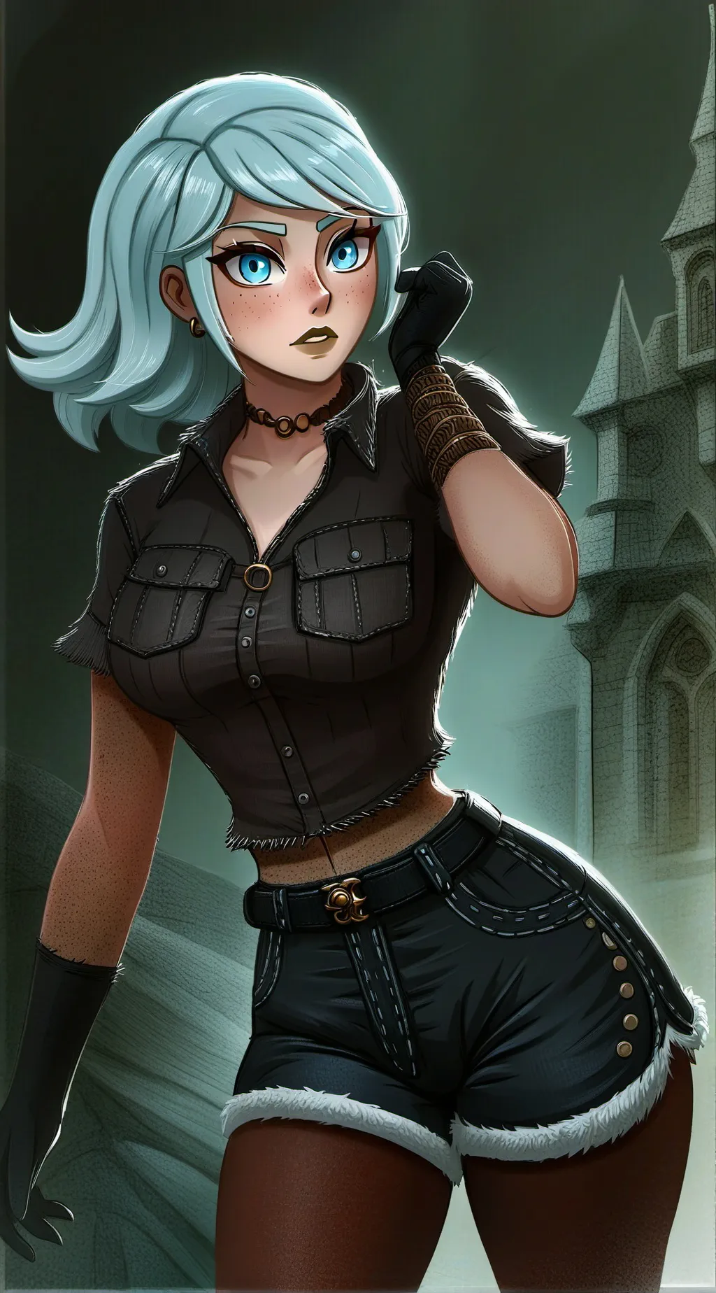 ai character: rose background