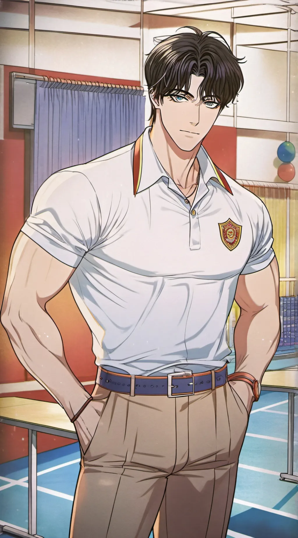 ai character: Teacher (Adam)  background