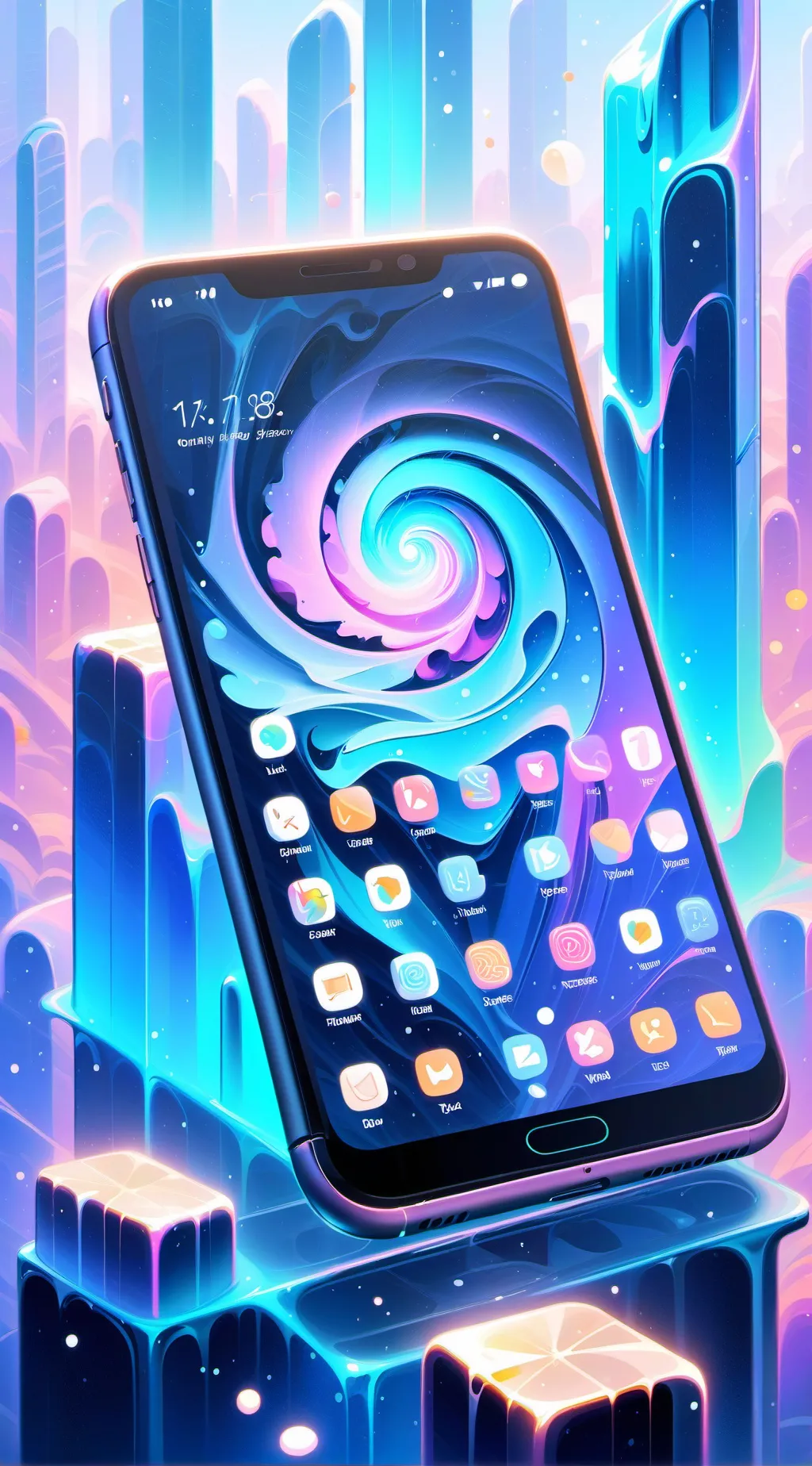 ai character: phone background