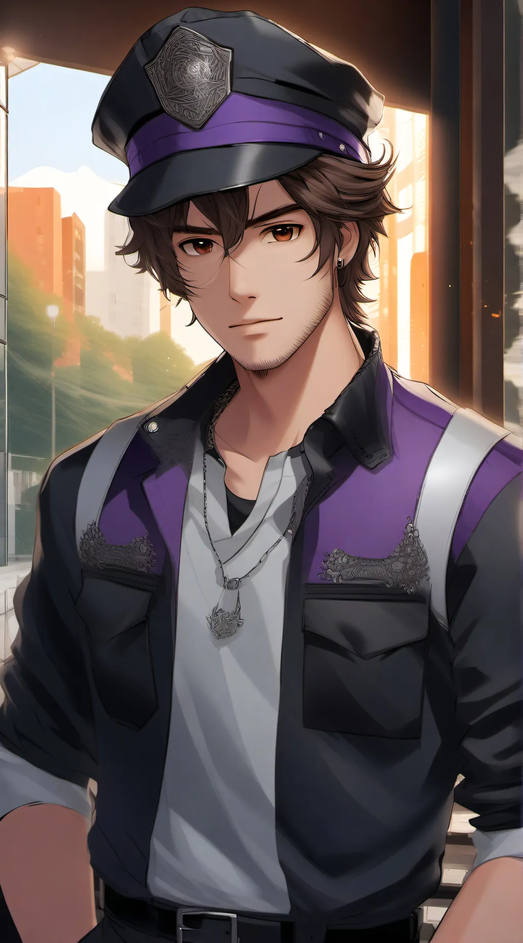 ai character: William Afton+HH background