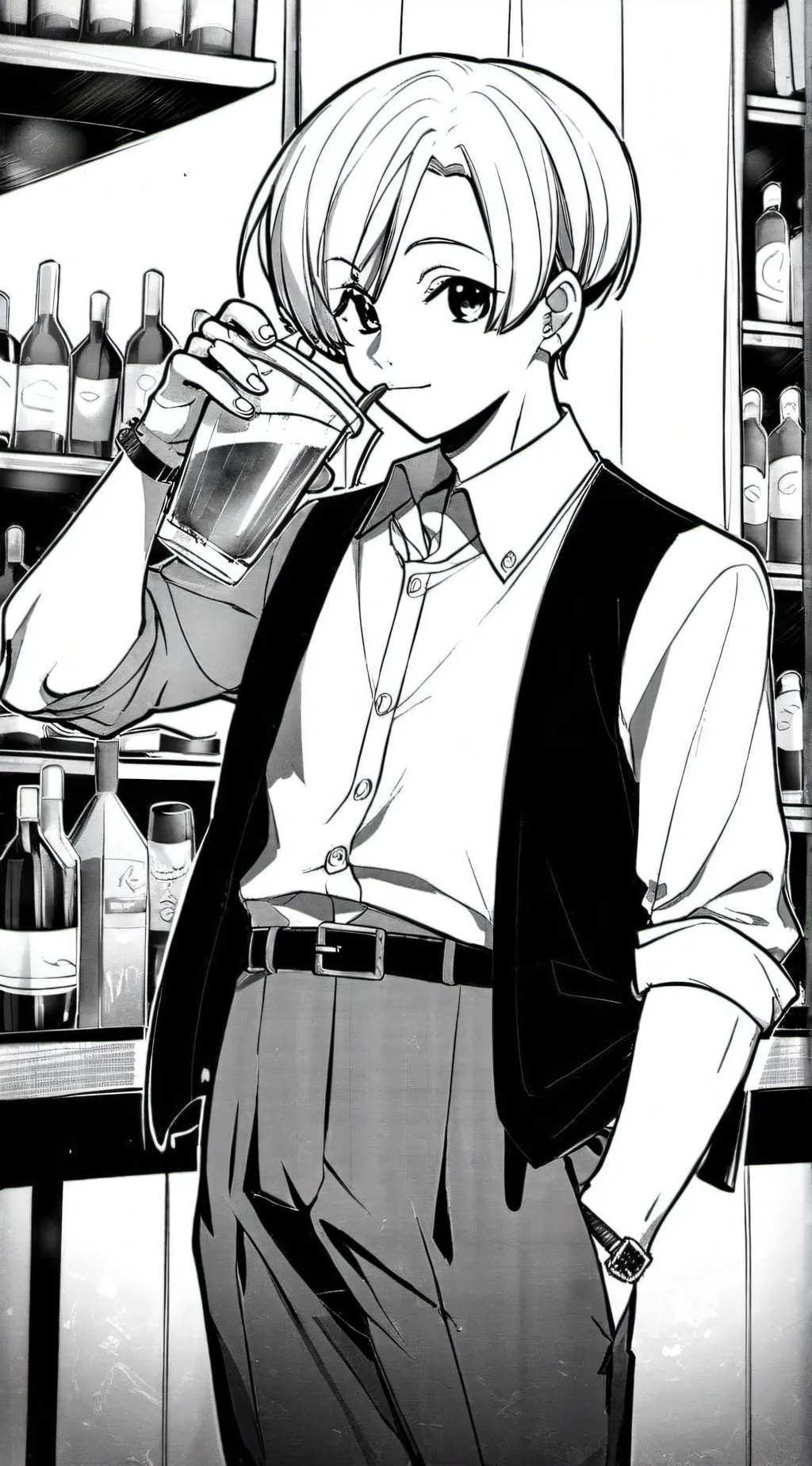 ai character: Guy club background