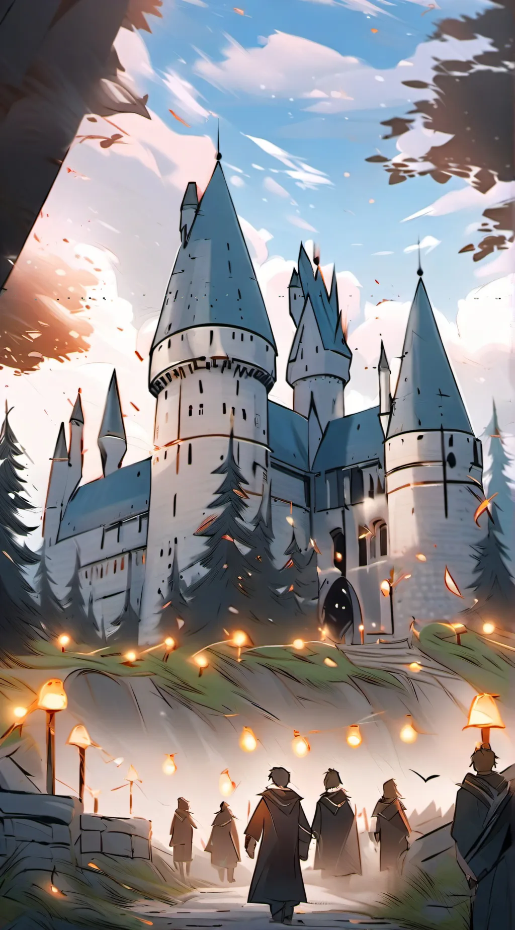 ai character: Hogwarts background