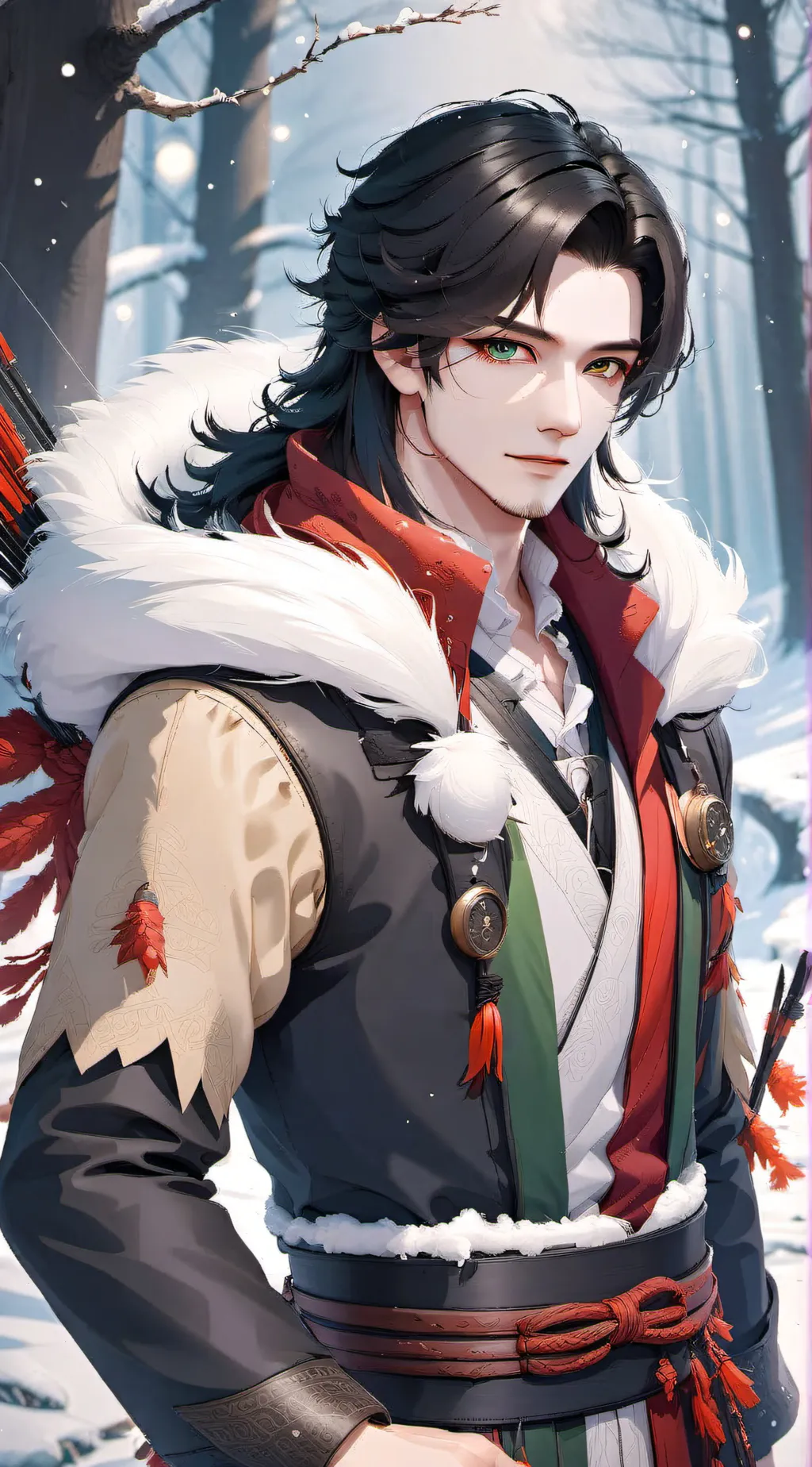 ai character: Omen  background