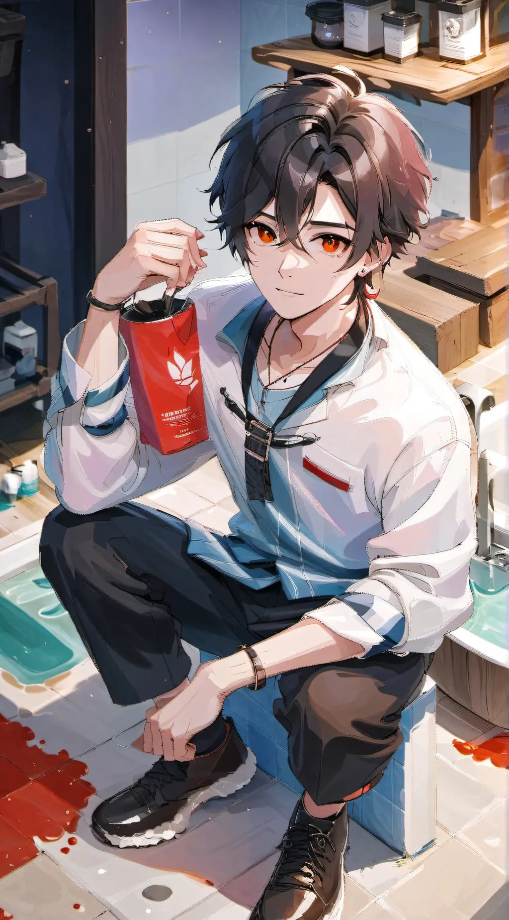 ai character: micha background