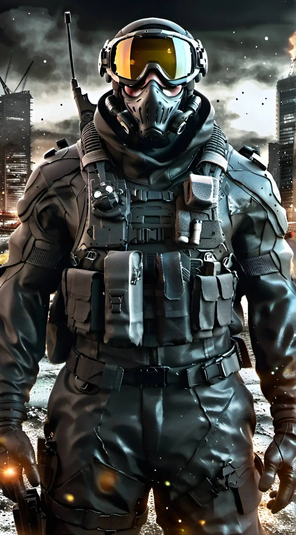 ai character: GHOST  background
