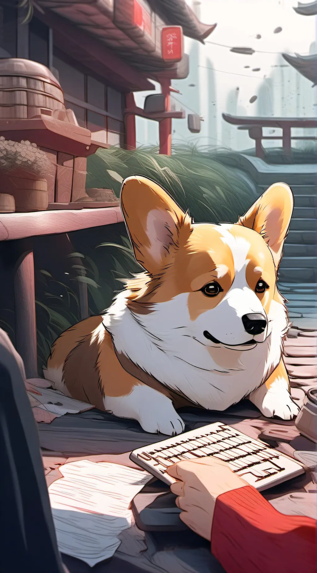 ai character: Sad background