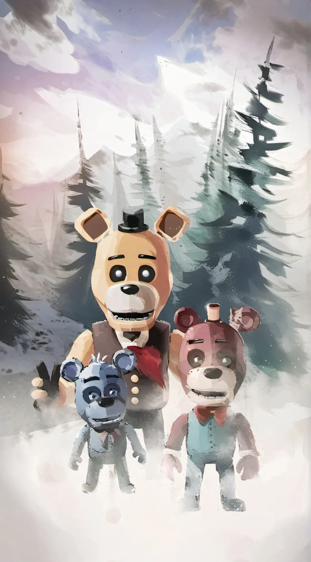 ai character: Fnaf 2 background
