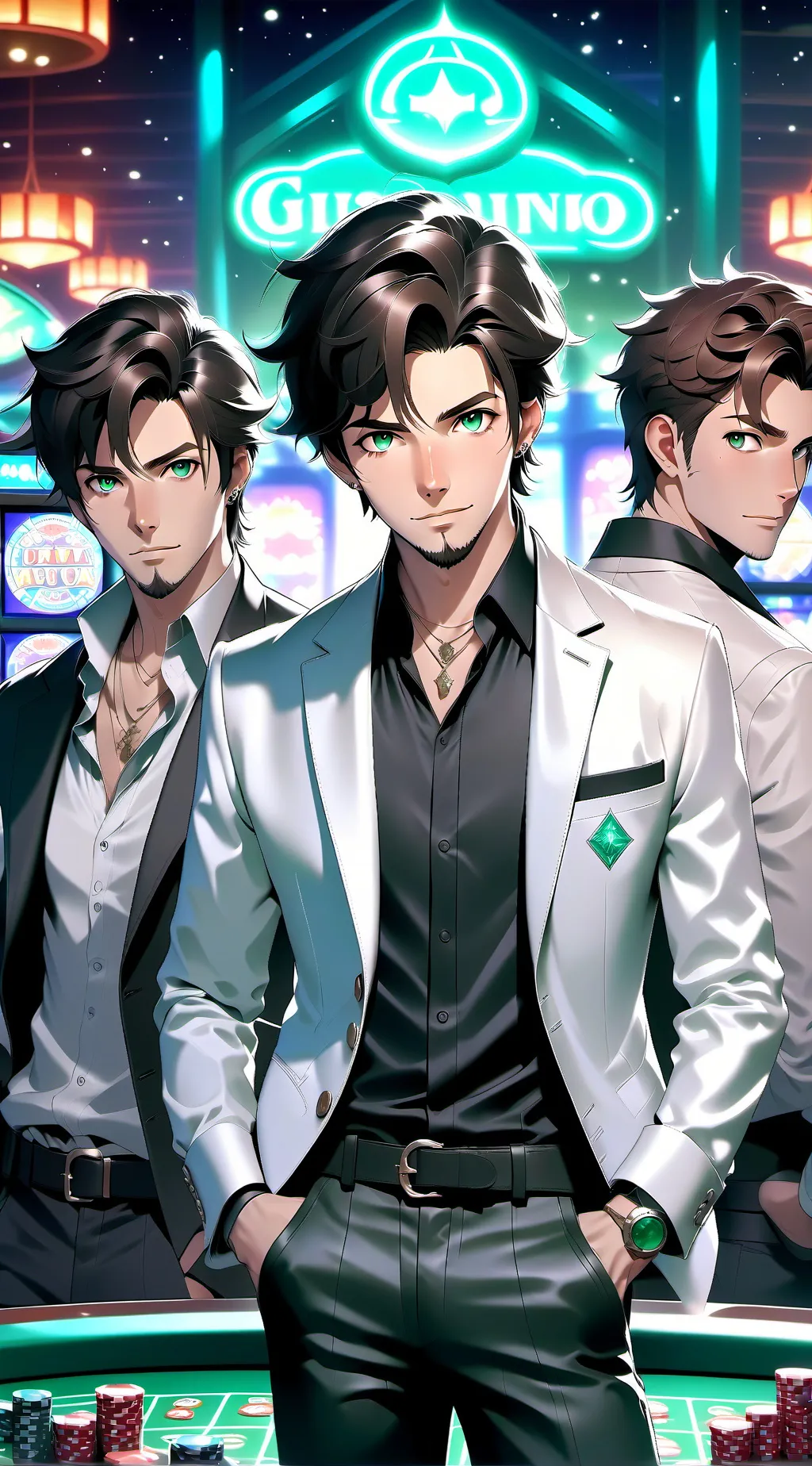 ai character: Greg & Johnny background