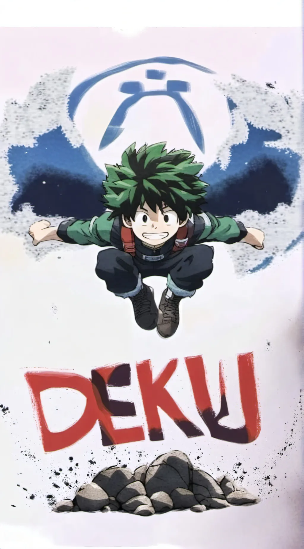 ai character: Deku / midoriya background
