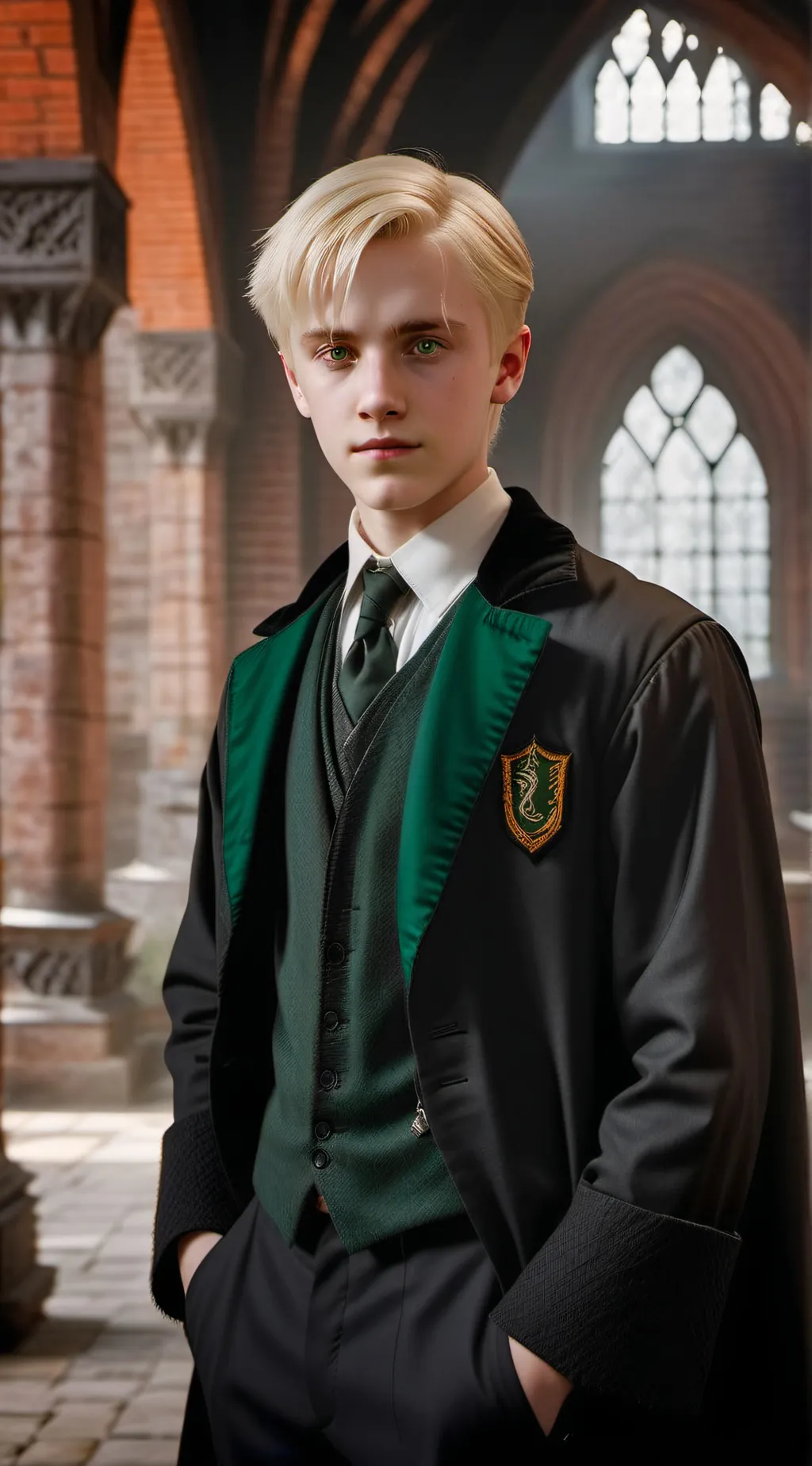 ai character: Draco malfoy 💚 background