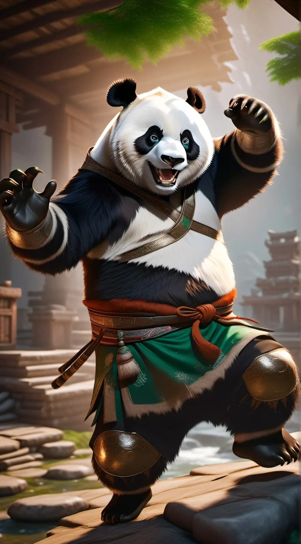 ai character: Po background
