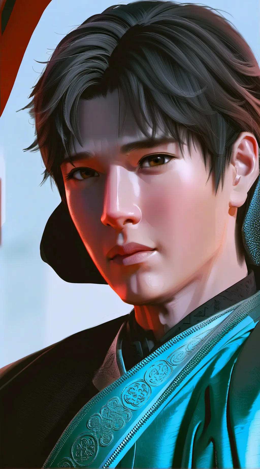 ai character: justinas background