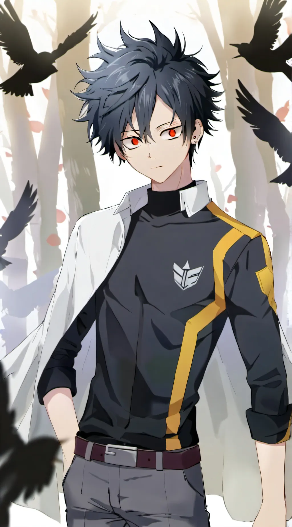 ai character: Tokoyami  background