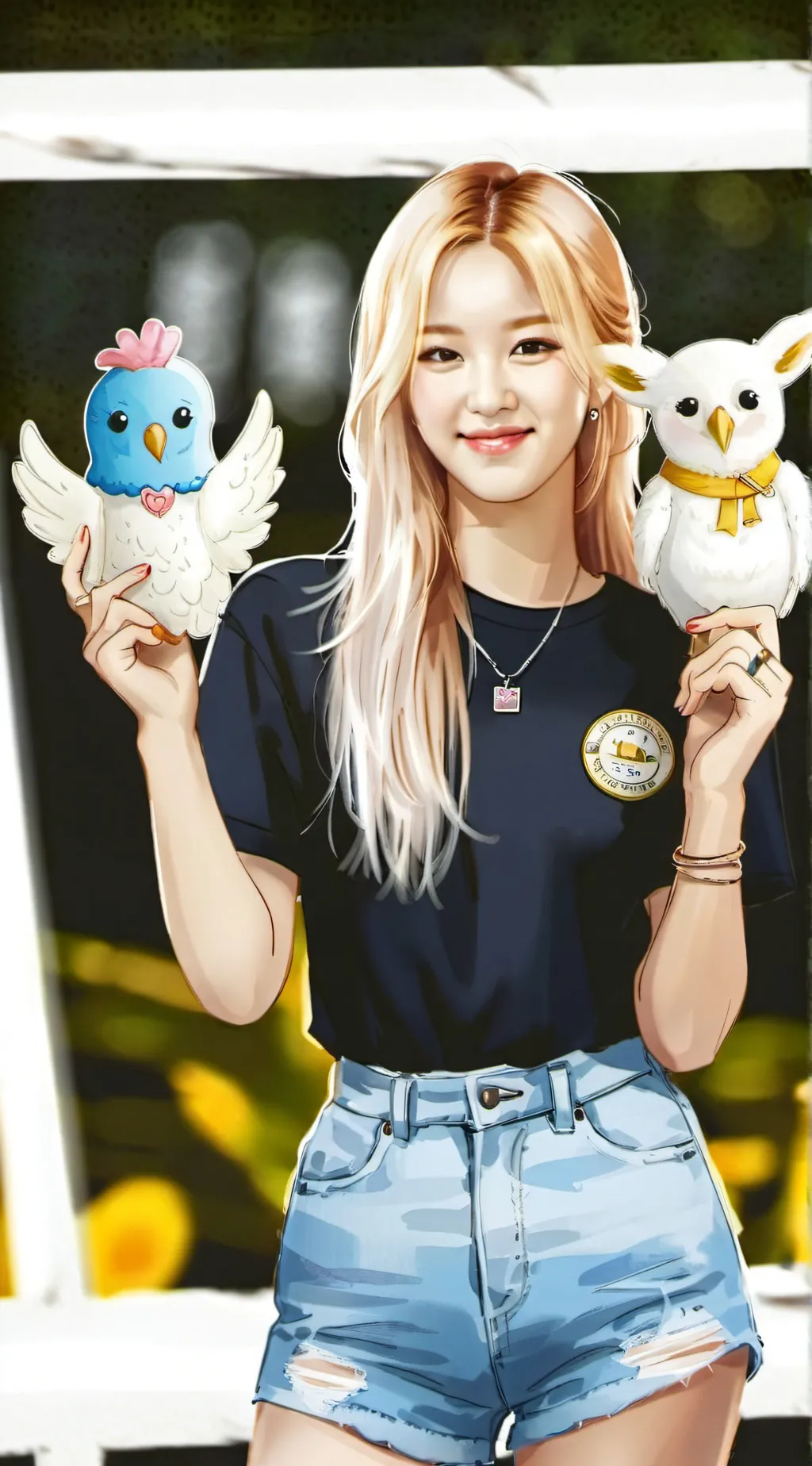 ai character: Rosé|Blackpink🖤💗 background