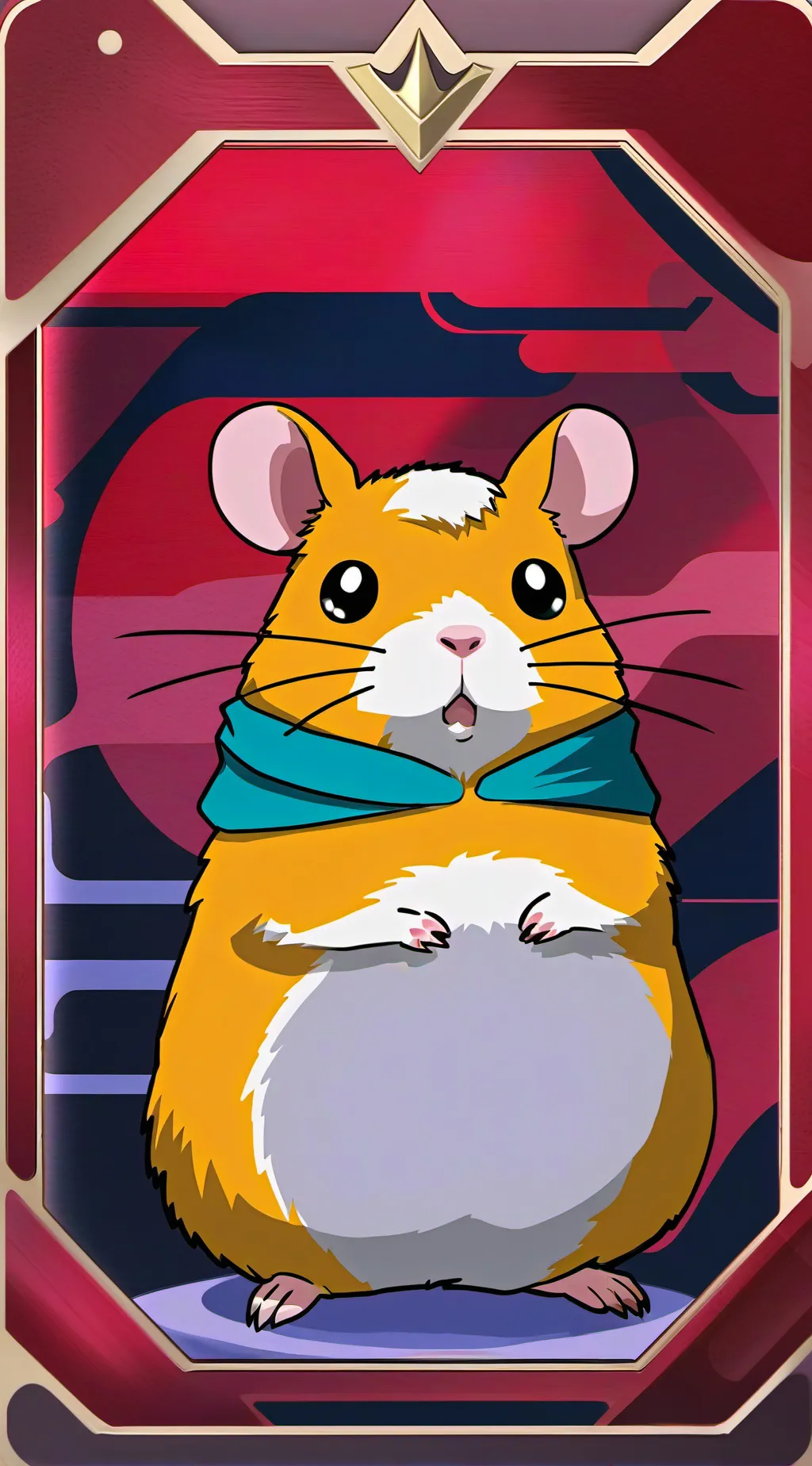 ai character: pregnant hamster background
