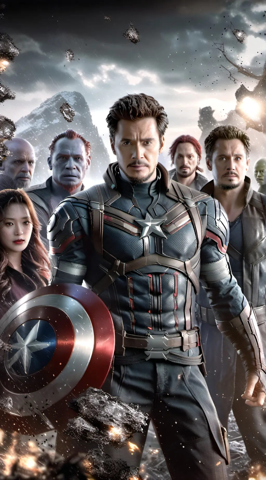 ai character: Avengers background