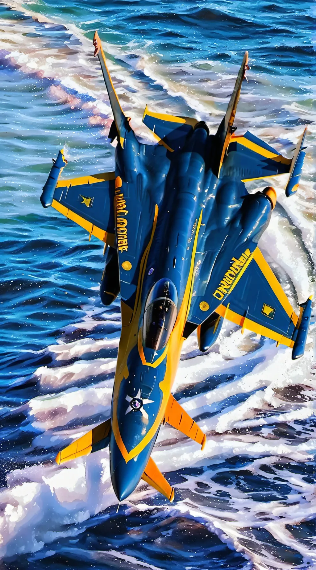 ai character: blue angels  background