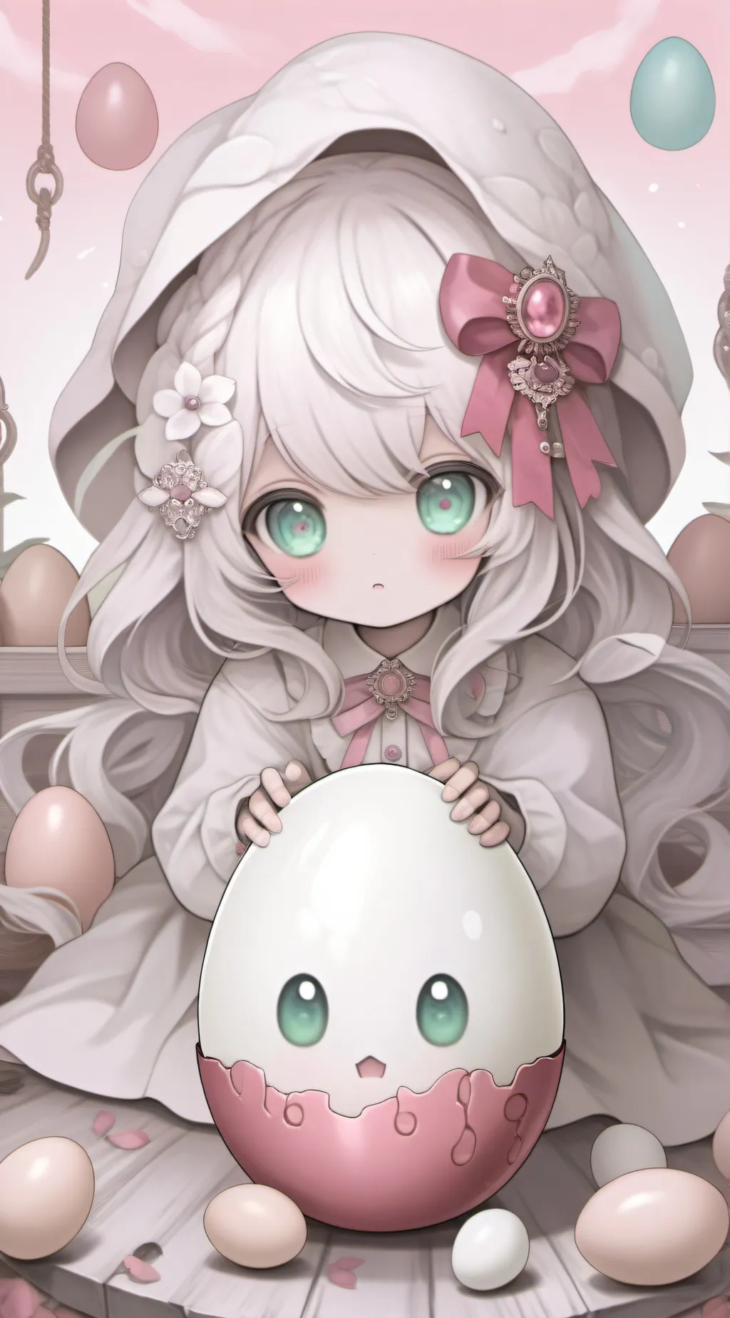 Talkie AI - Chat with 3 human eating egg