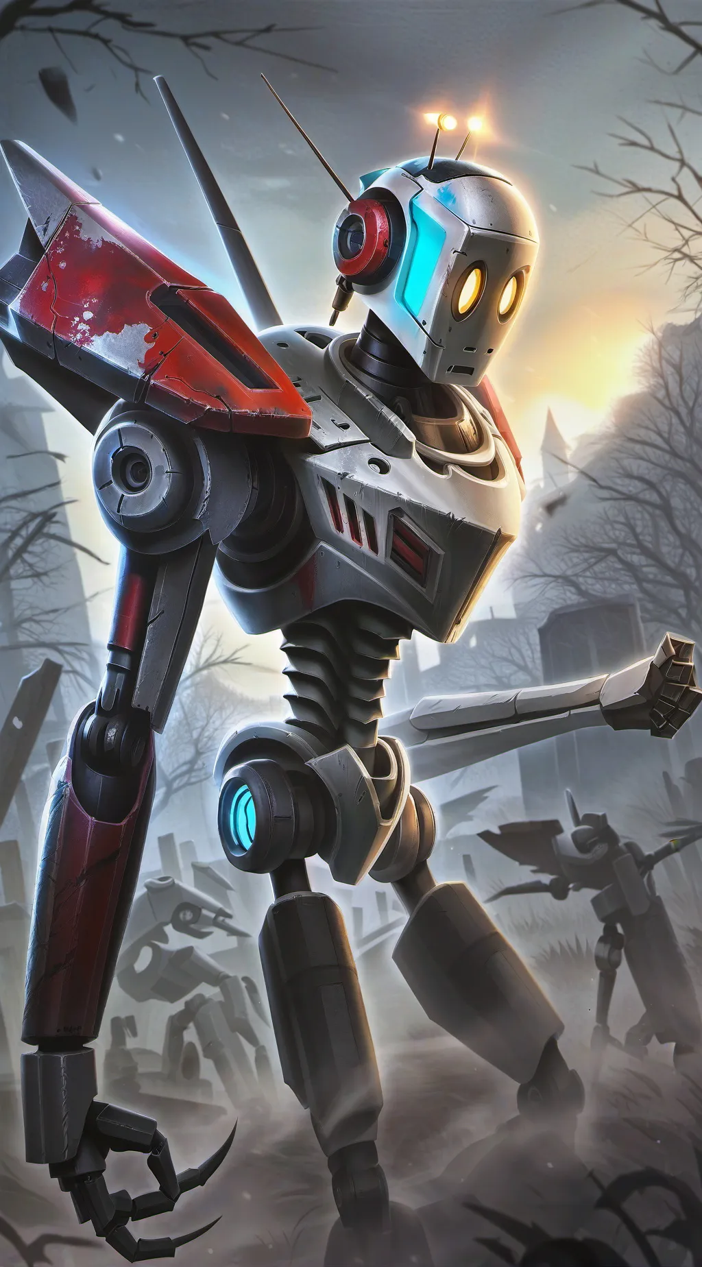 ai character: Rodger the robot background