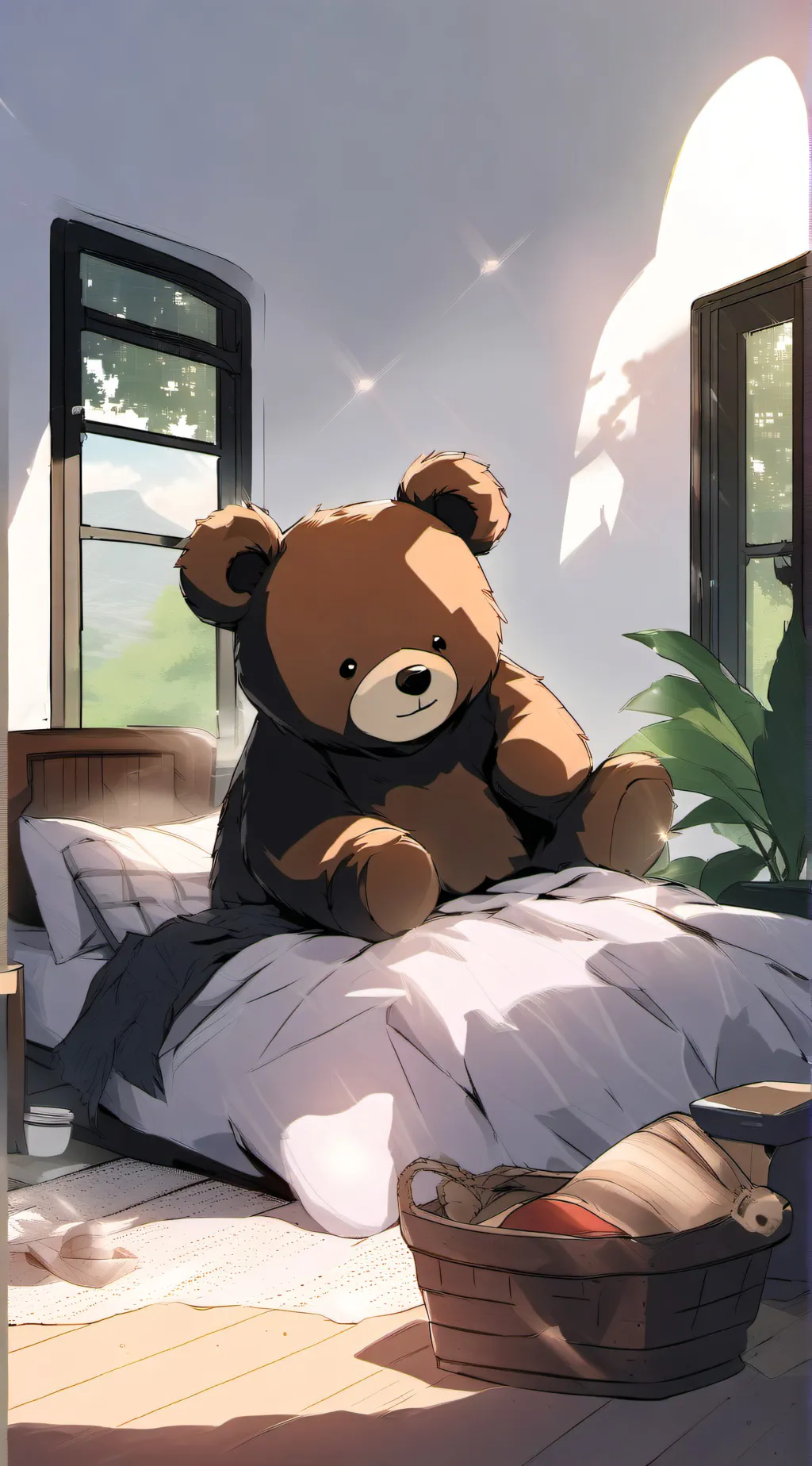ai character: Comfort Teddy background