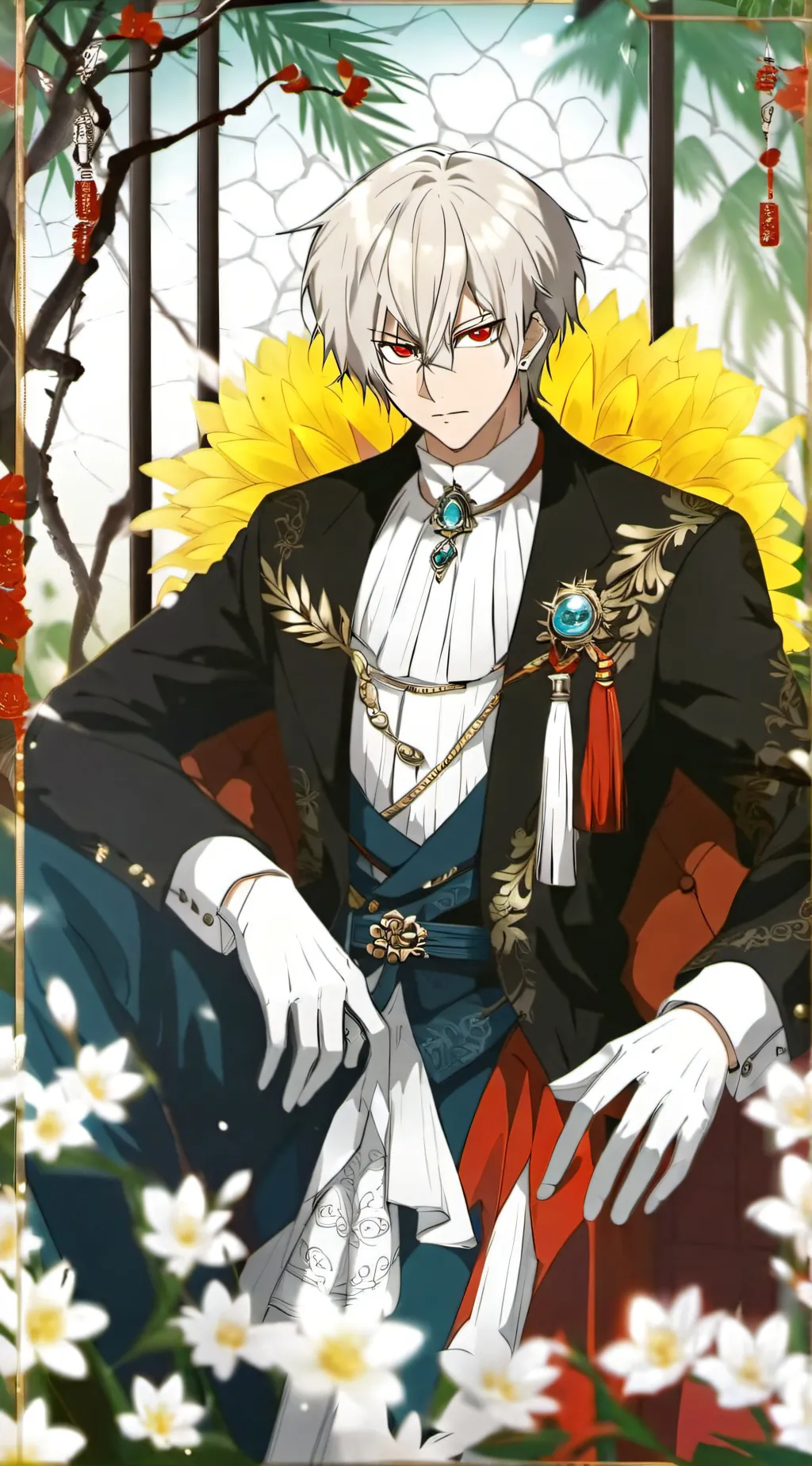 ai character: Bakugo  background