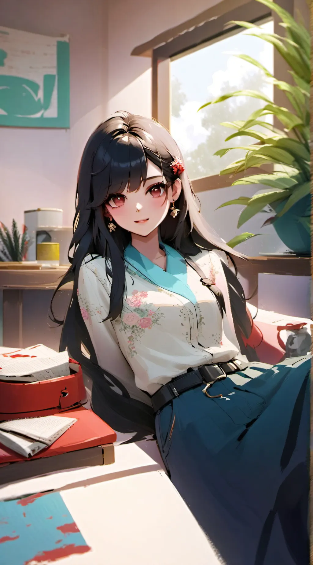 ai character: Sarah background