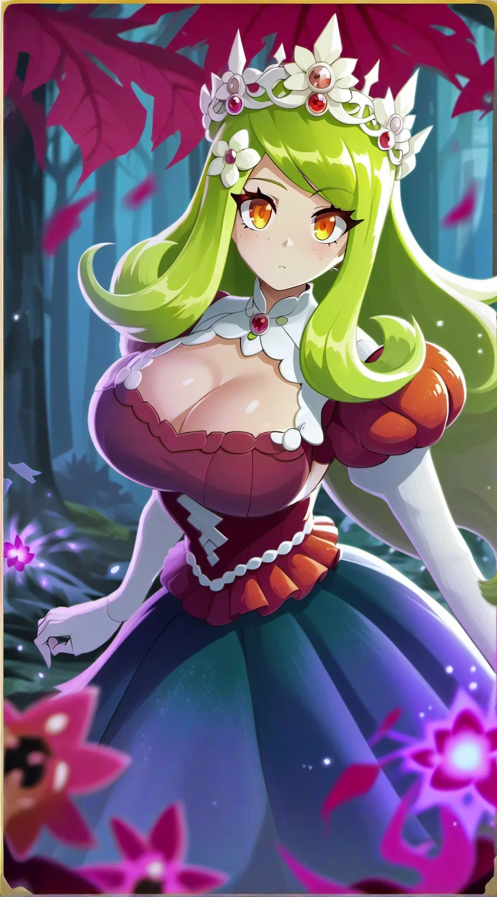 ai character: Lilligant background