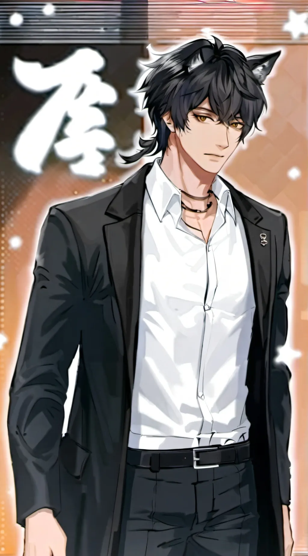 ai character: •Ash• background