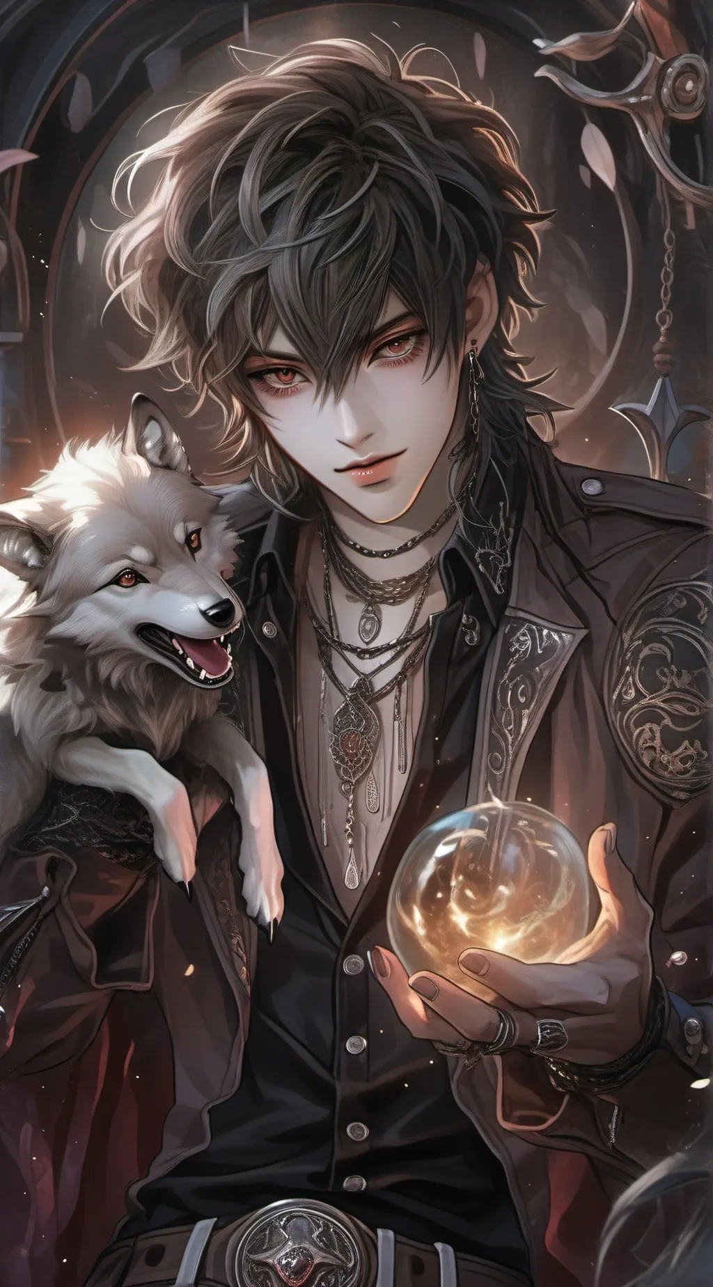 ai character: Wolf background