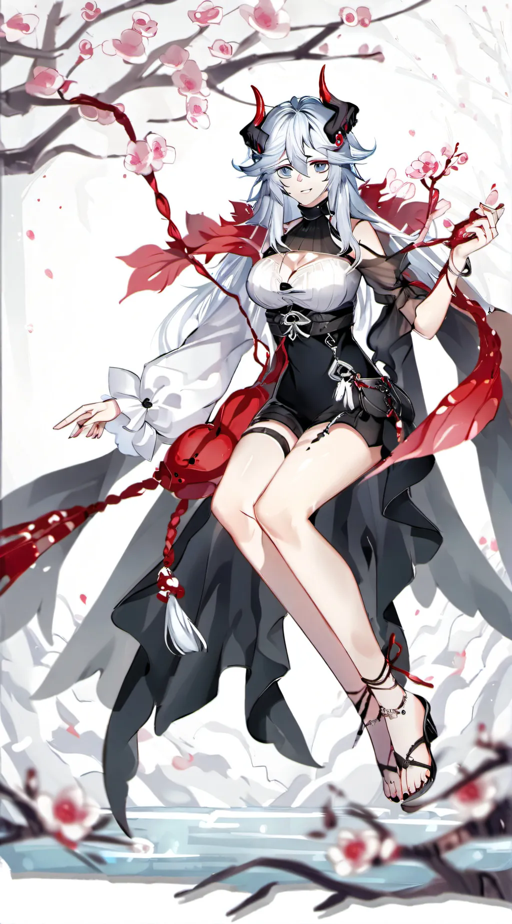 ai character: Female shigarki  background